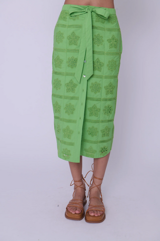 Nylah Skirt in Kiwi