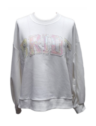 Bride Sweatshirt in White