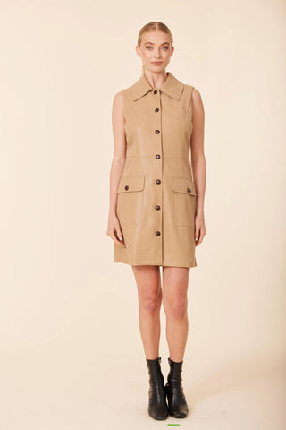 Sleeveless Dress in Honey