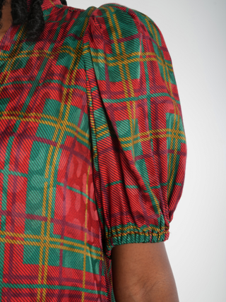 Hampton Midi in Tartan Cheetah