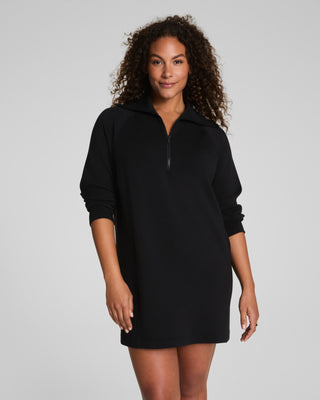 Air Essential Half Zip Dress in Black