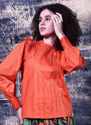 Shyla Top in Burnt Orange