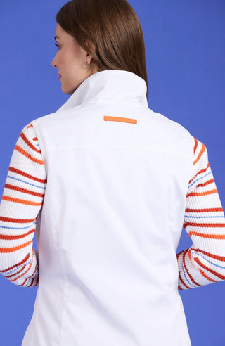 Wellington Vest in White Mandarin