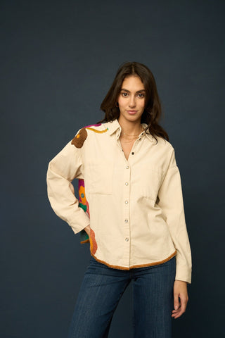 Miracle Garden Top in Cream Multi