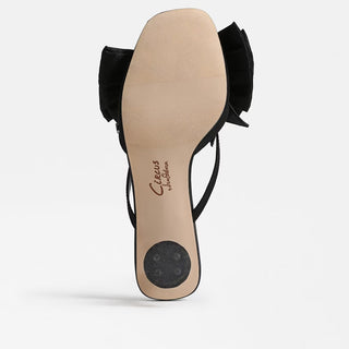 Natalina Kitten Heel Mule in Black