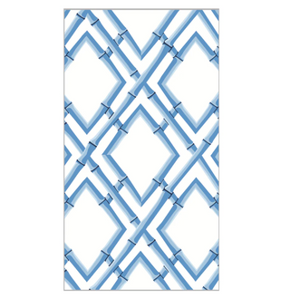 Blue Bamboo Trellis Paper Guest Towels