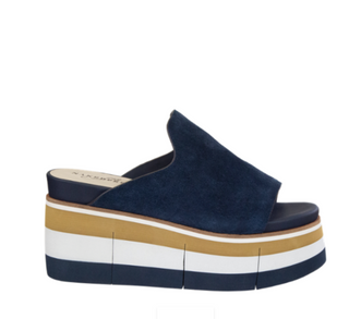 Flow Platform Sandals in Navy