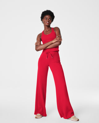 Air Essential Wide Leg Pant in Red