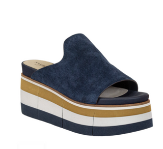 Flow Platform Sandals in Navy