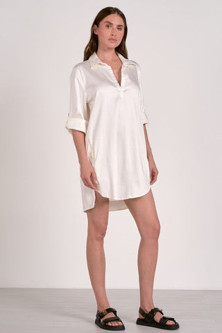 Shirt Dress in White