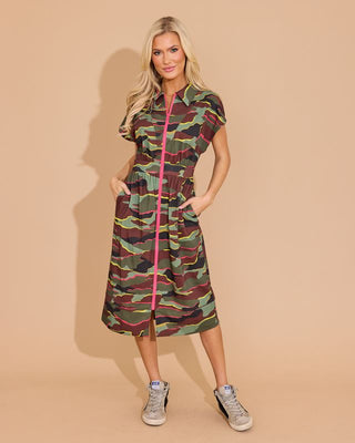 Belle Dress in Neon Camo