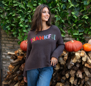 Thankful Chunky Crew in Multi Dark Roast