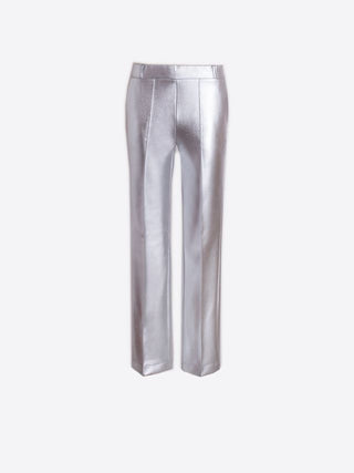 Holiday pants in silver shimmer