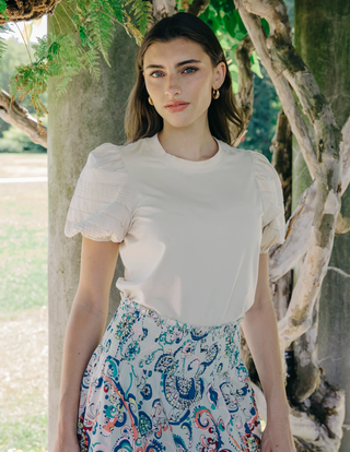 Dylan Tee in White Swan