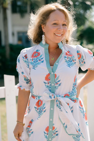 Kiawah Dress in Poppy Red