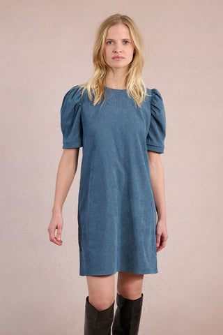 Woven Dress in Denim Blue