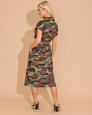 Belle Dress in Neon Camo