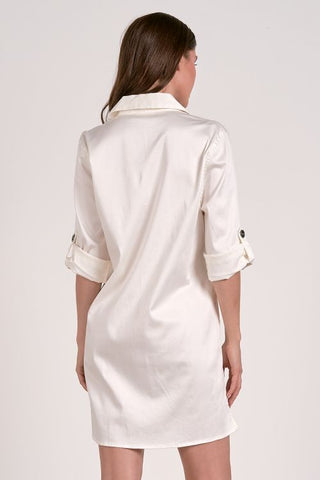 Shirt Dress in White