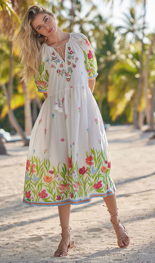Garden Dress in White