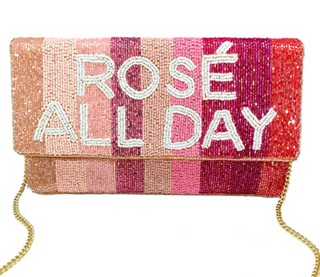 Rose All Day Beaded Clutch