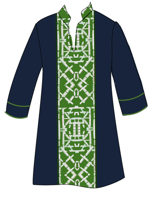 Bouvier Short Dress in Heiress Blue