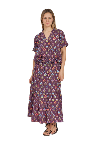Merritt Top in Holiday Flowers