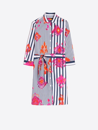 Dover Dress in Ikat Rosa