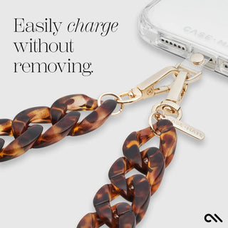 Tortoiseshell Chain Phone Crossbody