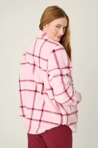 Lets Get Cozy Jacket in Pink