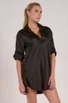 Shirt Dress in Black