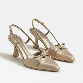 Monica Slingback in Gold