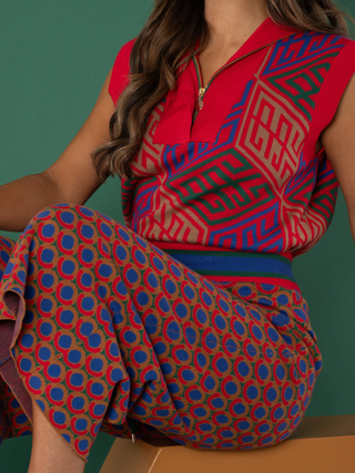 Poppy Pullover Vest in Vintage Monogram