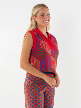 Poppy Pullover Vest in Vintage Monogram