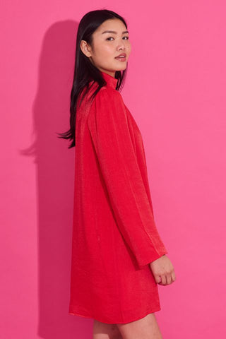 Emery Dress in Lipstick