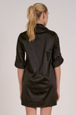Shirt Dress in Black