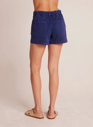 Elle Playa Trouser Shorts in Italian Navy