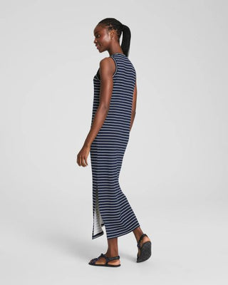 AE Sleeveless Maxi Dress in Navy Crew Stripe