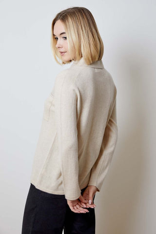 Boyfriend Sweater in Eco Beige