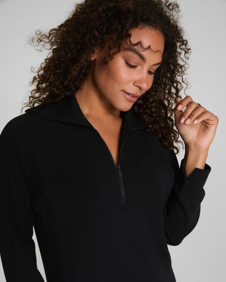 Air Essential Half Zip Dress in Black