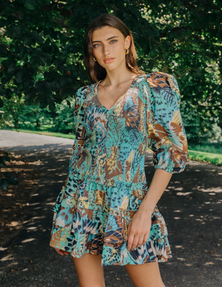 Audrey Dress in Born To Fly Print