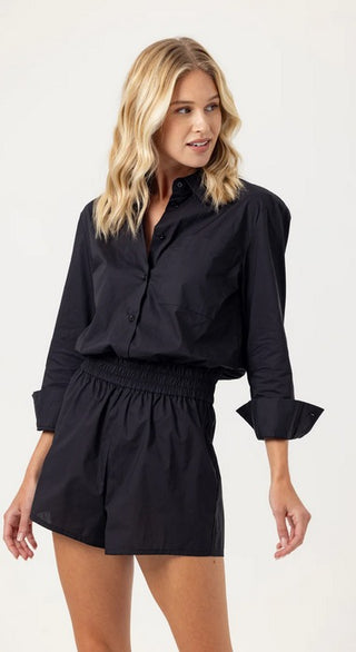 Lottie Romper in Black