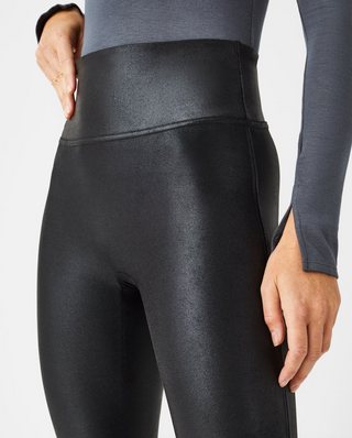 Faux Leather Leggings in Black