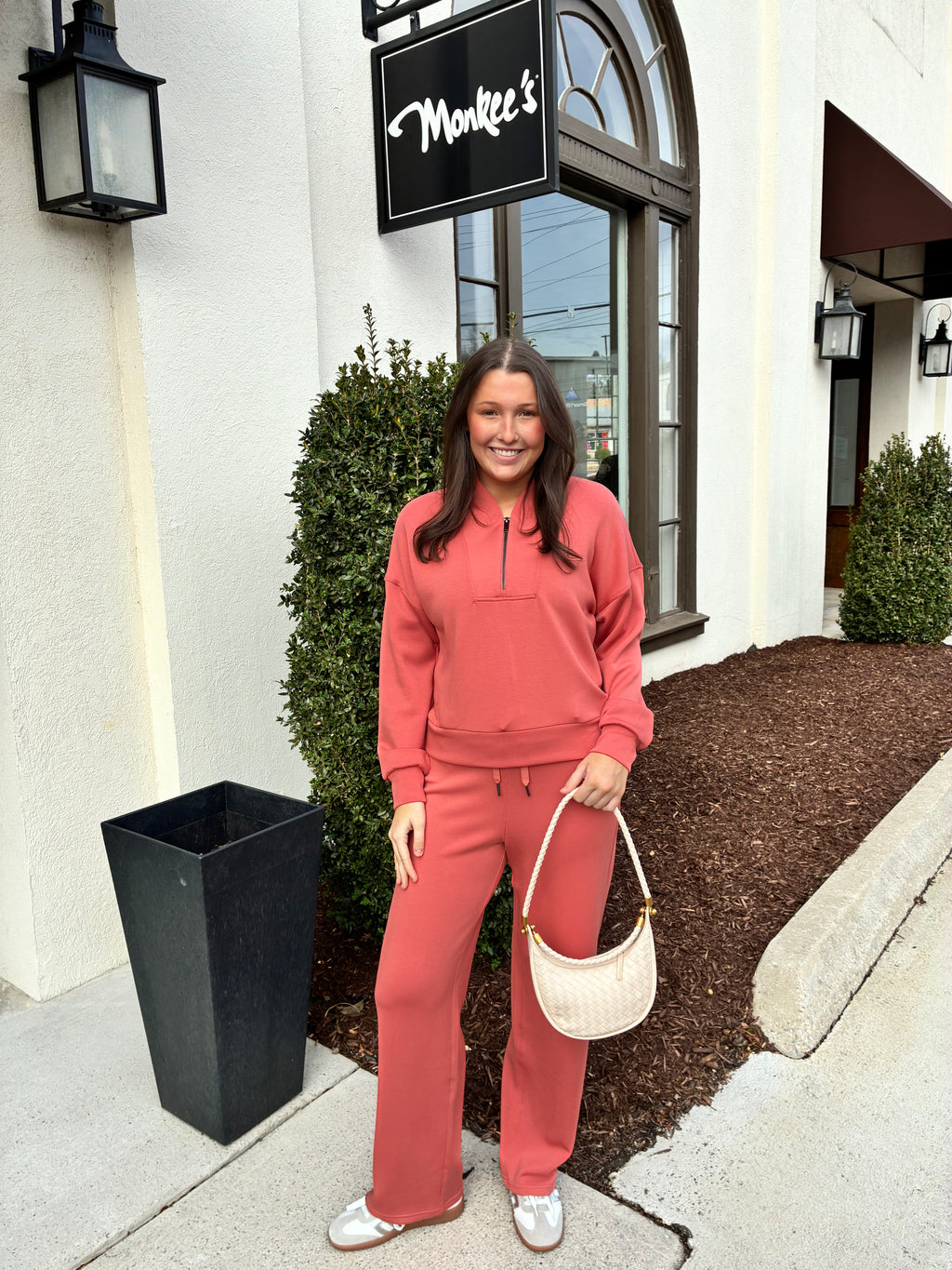 Spanx Airessentials® Shawl Collar Half Zip in Clay – Monkee's of