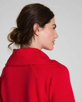 Air Essentials Half Zip Dress in Red