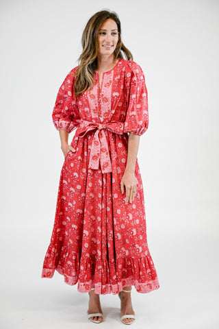 Laurel Dress in Merlot