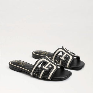 Bay Multicolor Slide Sandal in Black