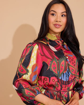 Presley Dress in Jungle Floral