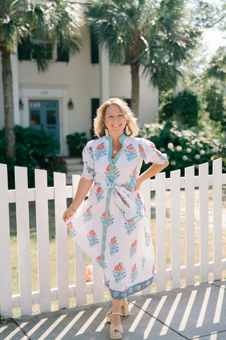Kiawah Dress in Poppy Red