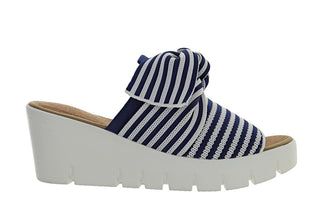 Venti Stripe Freesia in Navy/White