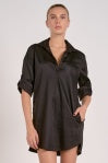 Shirt Dress in Black
